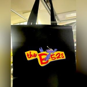 B-52’s Final World Tour Official Merchandise Red Lobster Black Tote Bag